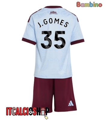 Aston Villa Joao Gomes #35 Terza Maglia Bambino 2026-27 Manica Corta (+ Pantaloni corti)